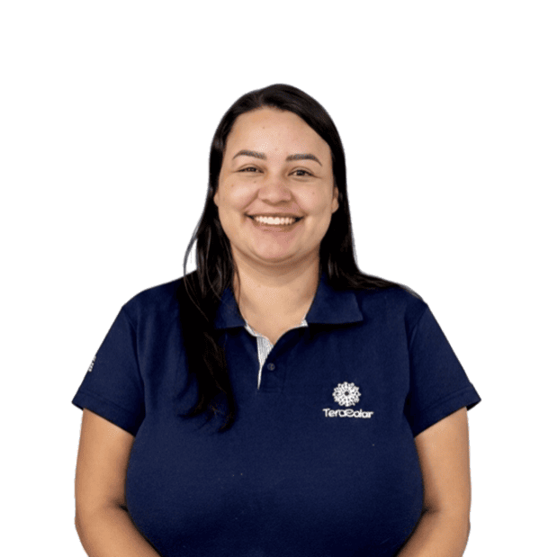 Bruna Nascimento, integrante da equipe técnica e pós-venda da TeraSolar